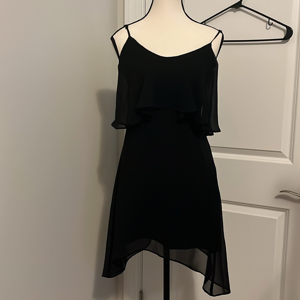 BCBGenerations Black Overlay Dress